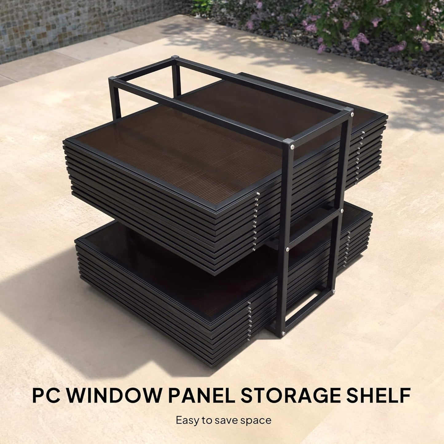 Alora Oasis Luxury Heavy-Duty Hardtop Sunroom With Aluminum Frame And LED Lights (SAK79102)