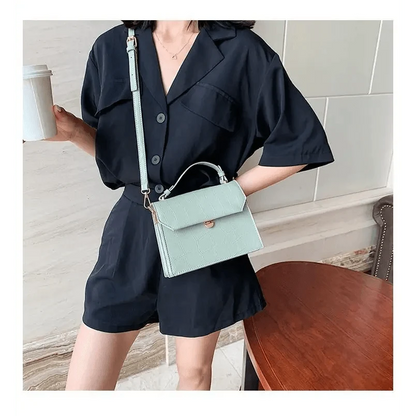Luxury Snow White Crossbody Bags For Women And Girls Small PU Leather Handbag - Ladies Designer Evening Bags