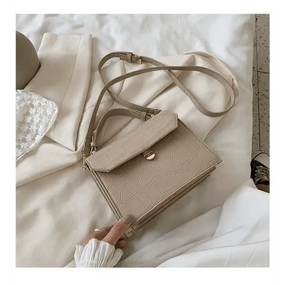 Luxury Snow White Crossbody Bags For Women And Girls Small PU Leather Handbag - Ladies Designer Evening Bags