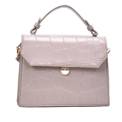 Luxury Snow White Crossbody Bags For Women And Girls Small PU Leather Handbag - Ladies Designer Evening Bags