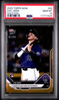 Graded 2025 Topps Now Zac Veen #52 Gold Foil /50 Rookie RC Baseball Card PSA 10 Gem Mint