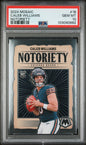 Graded 2024 Panini Mosaic Caleb Williams #18 Notoriety Rookie RC Football Card PSA 10 Gem Mint