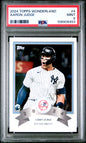Graded 2024 Topps Wonderland Aaron Judge #4 Baseball Card PSA 9 Mint