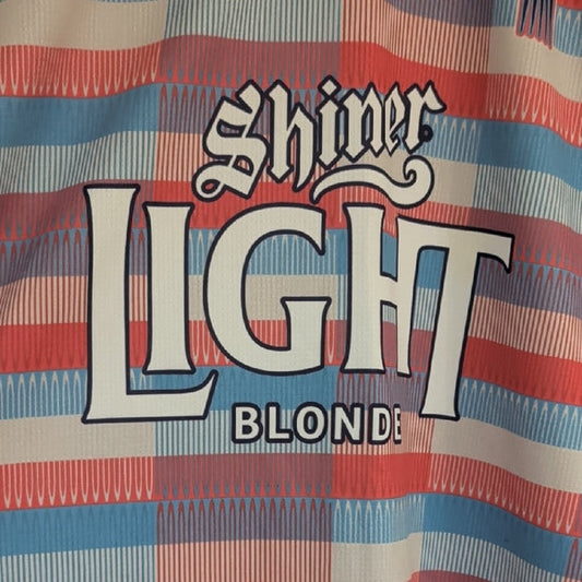 Colorful Striped Soccer Jersey with Shiner Light Logo Men's M