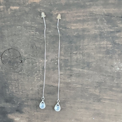 Chic Sterling Silver Teardrop Earrings