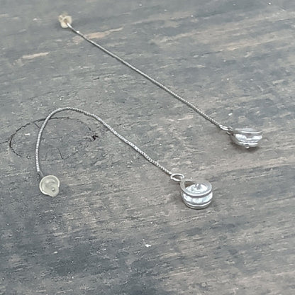 Chic Sterling Silver Teardrop Earrings