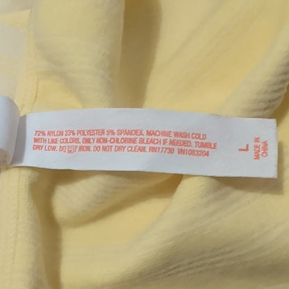 Colsie Soft Yellow Apparel Ribbed Bodysuit L
