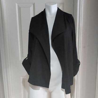 MAX STUDIO Black Open Drape Lapel Blazer Jacket XL