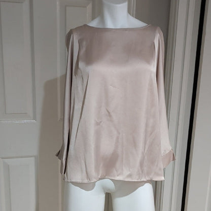 Express Cream/Beige Women's Blouse Large