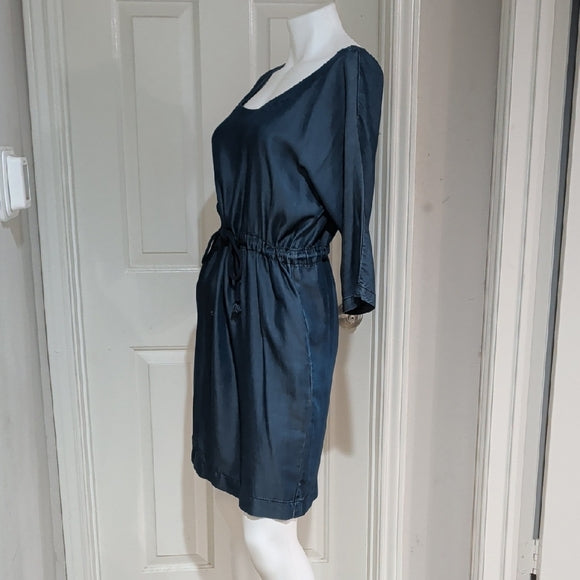 Zara Basic Denim Blue Dress Women's Medium NWOT