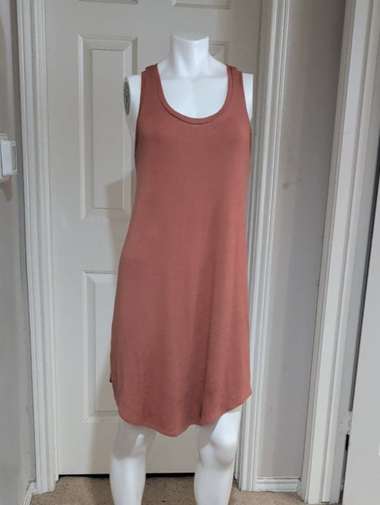 Leith Sleeveless Knit Tank Dress - Dusty Rose Women's Medium