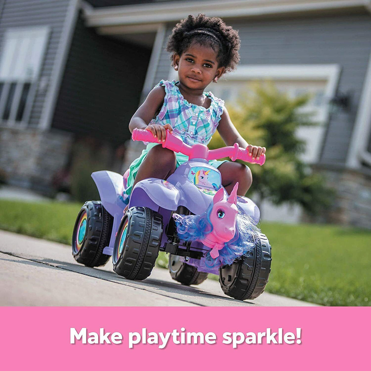 Magical Unicorn Quad for Toddlers, 6V Battery Powered, Ideal for Ages 1.5-3, Purple