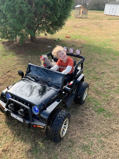 Ride On Car Kids Jeep Style 4x4 W/Rubber Tires 24 Volt
