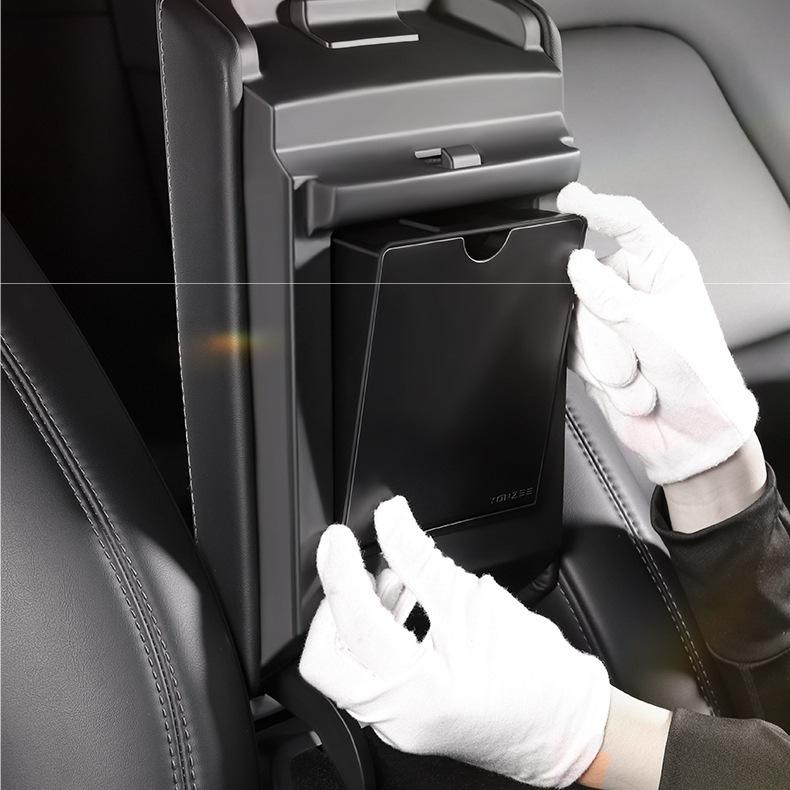 Magnetic Hidden Center Console Organizer for Model Y Juniper / Model 3 Highland