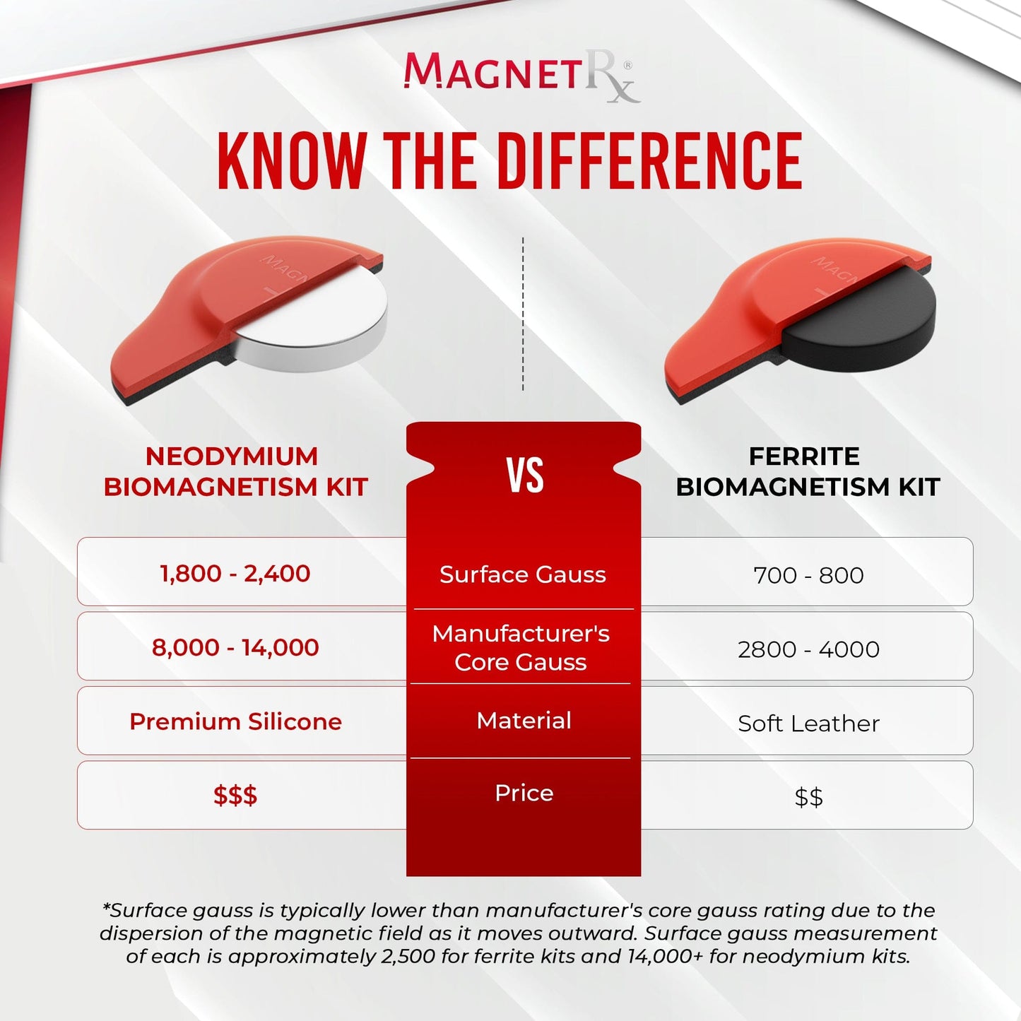 Biomagnetic Therapy Magnet Kit — Neodymium & Silicone (6 Mixed Unit)