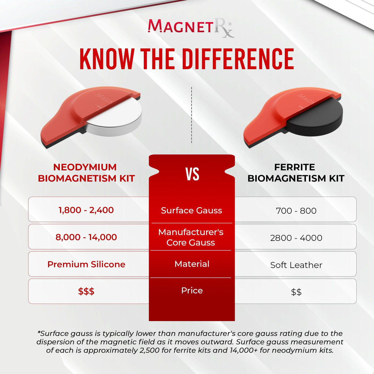 Biomagnetic Therapy Magnet Set — Neodymium & Silicone (2 Medium Magnets)