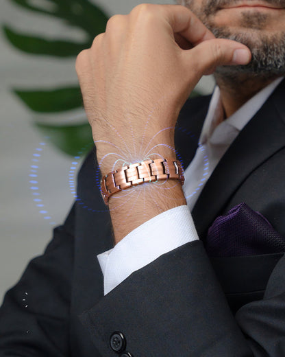 EllipseMAX Magnetic Copper Bracelet for Men