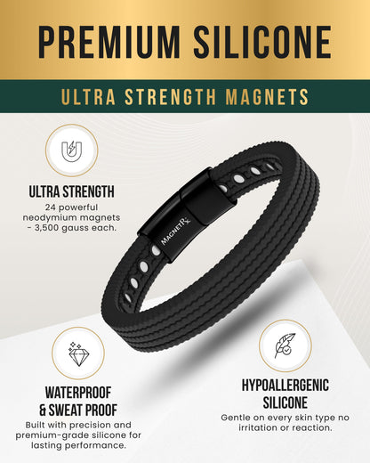 Magnetic Silicone Golf Bracelets (Classic)