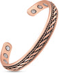 Women’s Inlay Copper Wire Magnetic Therapy Bracelet Bangle
