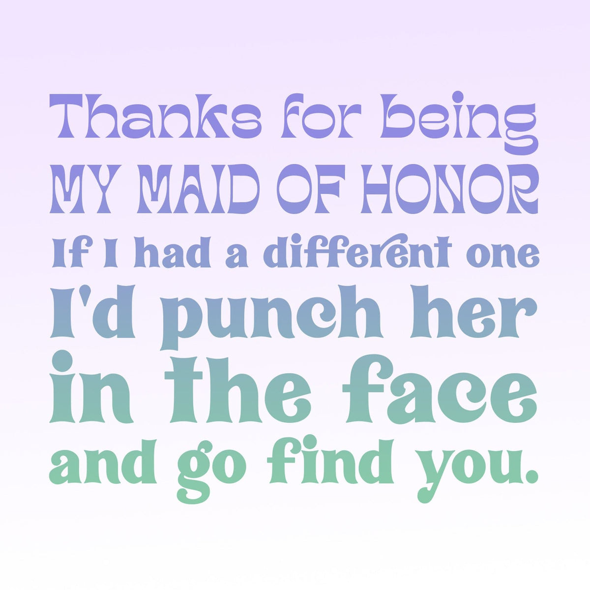 Maid of Honor Double Circle Necklace Spa Gift Box