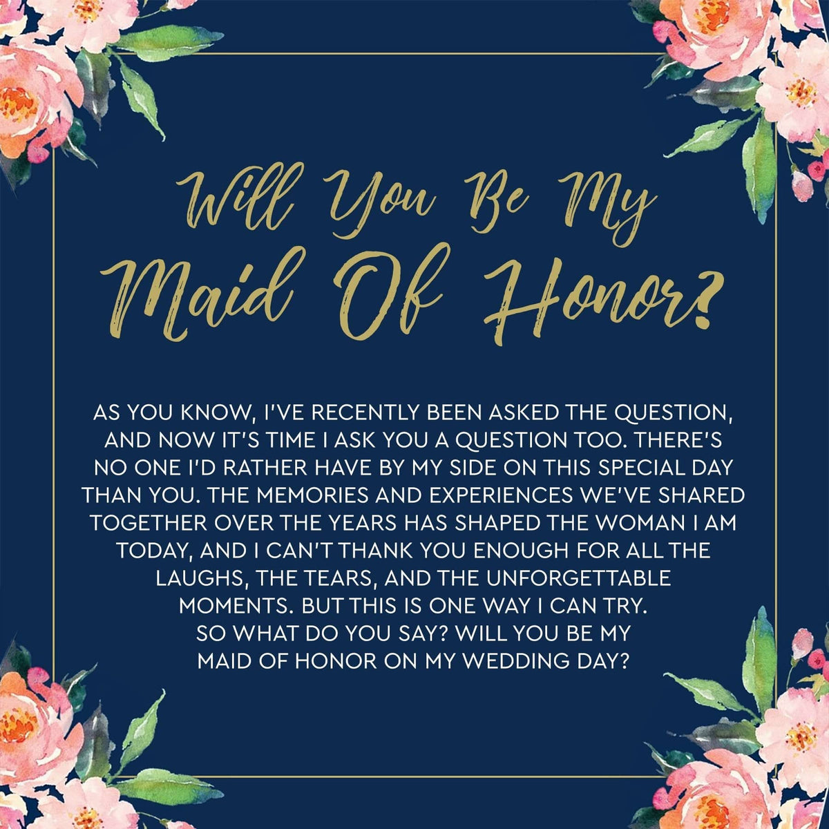 Maid of Honor Spa Gift Box