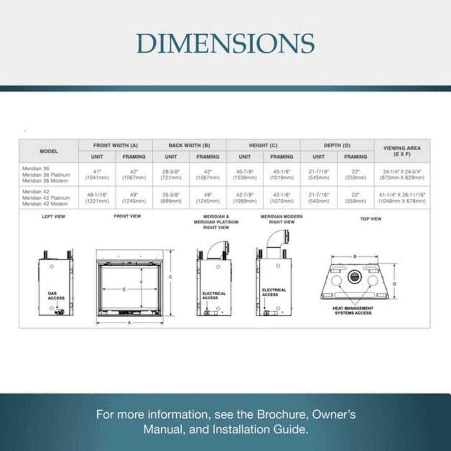 Majestic Meridian 42-Inch Natural Gas Fireplace [MER42N] (SAK43895)