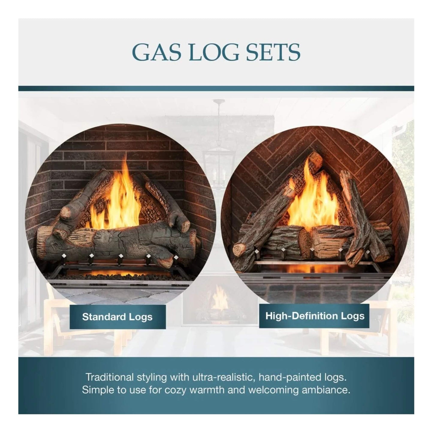 Majestic Courtyard 55K BTU 36-Inch Traditional Outdoor Natural Gas Fireplace (No Refractory) [ODCOUG-36NR] (SAK74218)