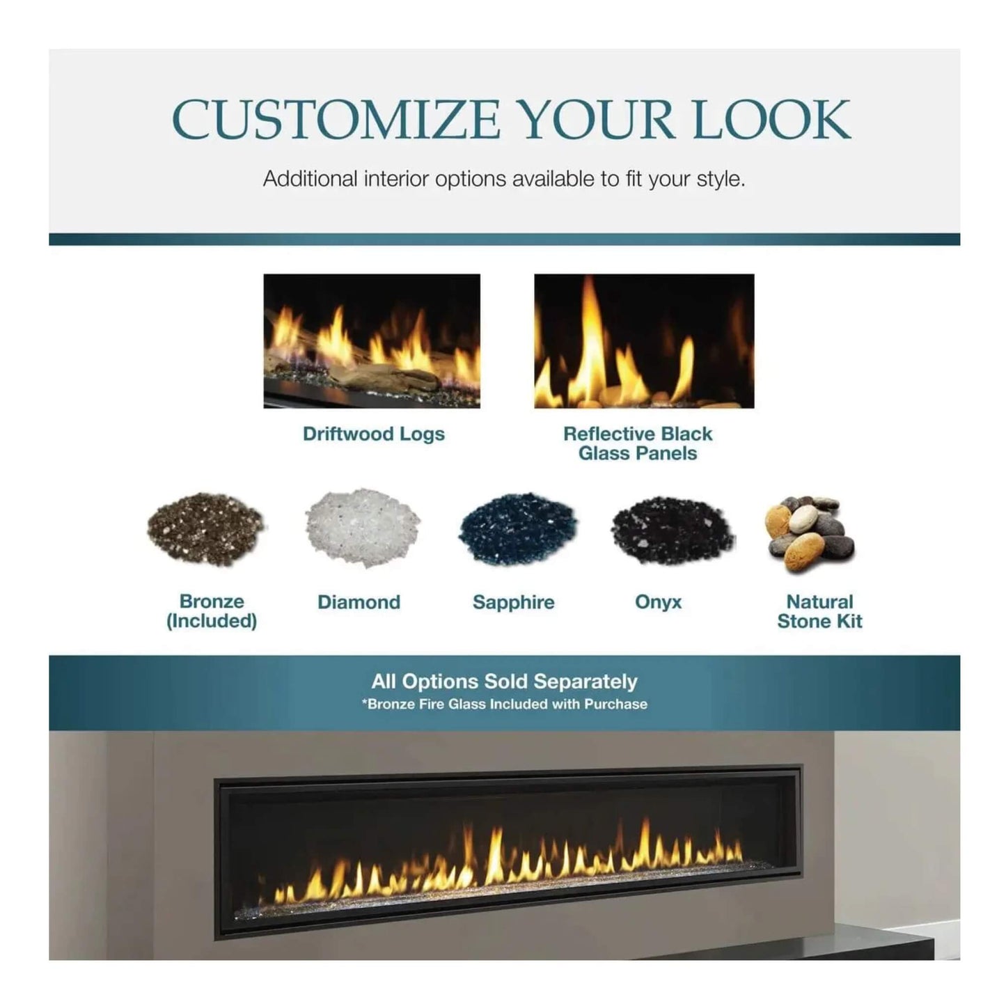 Majestic Echelon II 48-Inch See-Through Direct Vent Fireplace [ECHEL48STIN-C] (SAK69284)