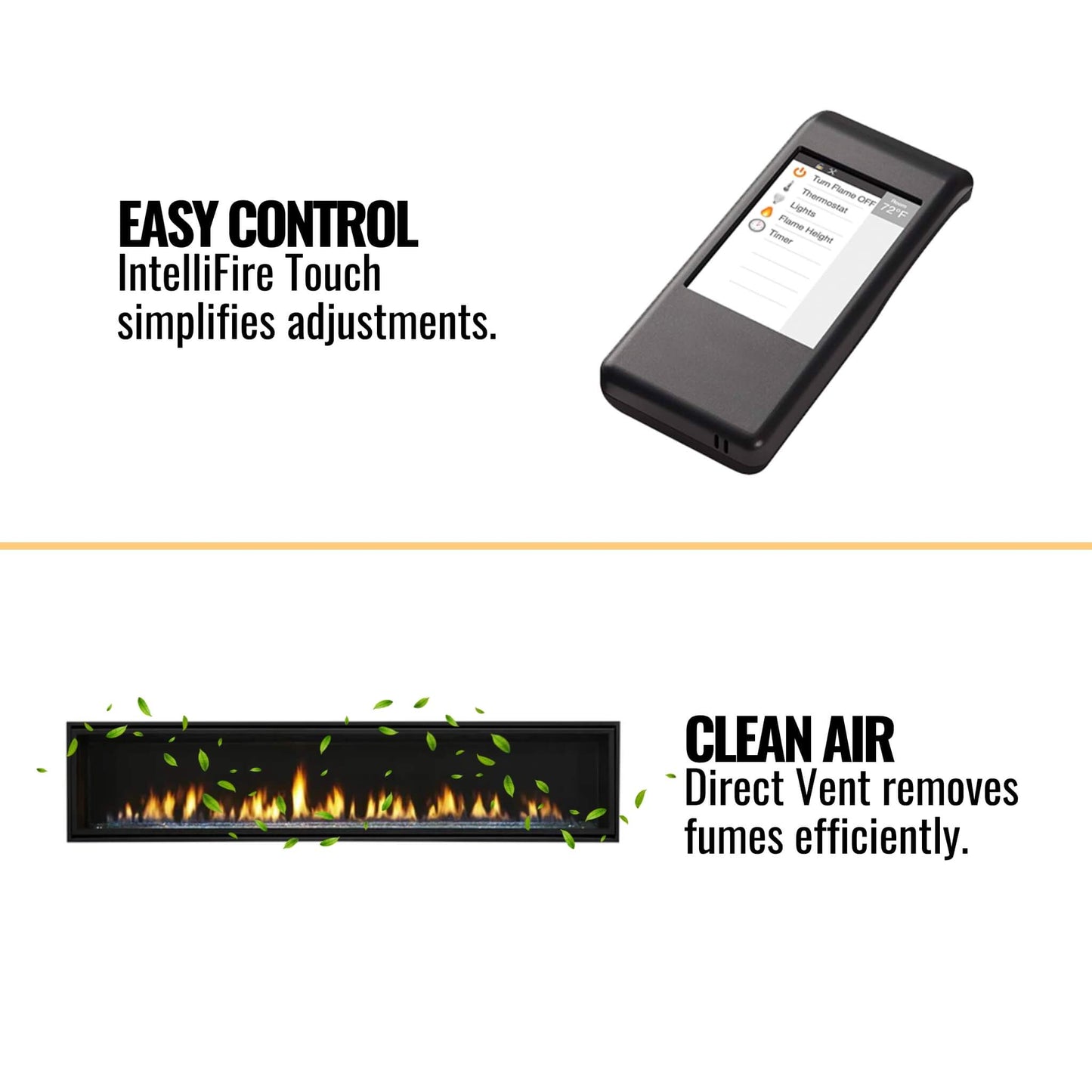 Majestic Echelon II 60-Inch Linear Direct Vent Fireplace [ECHEL60IN-C] (SAK57214)