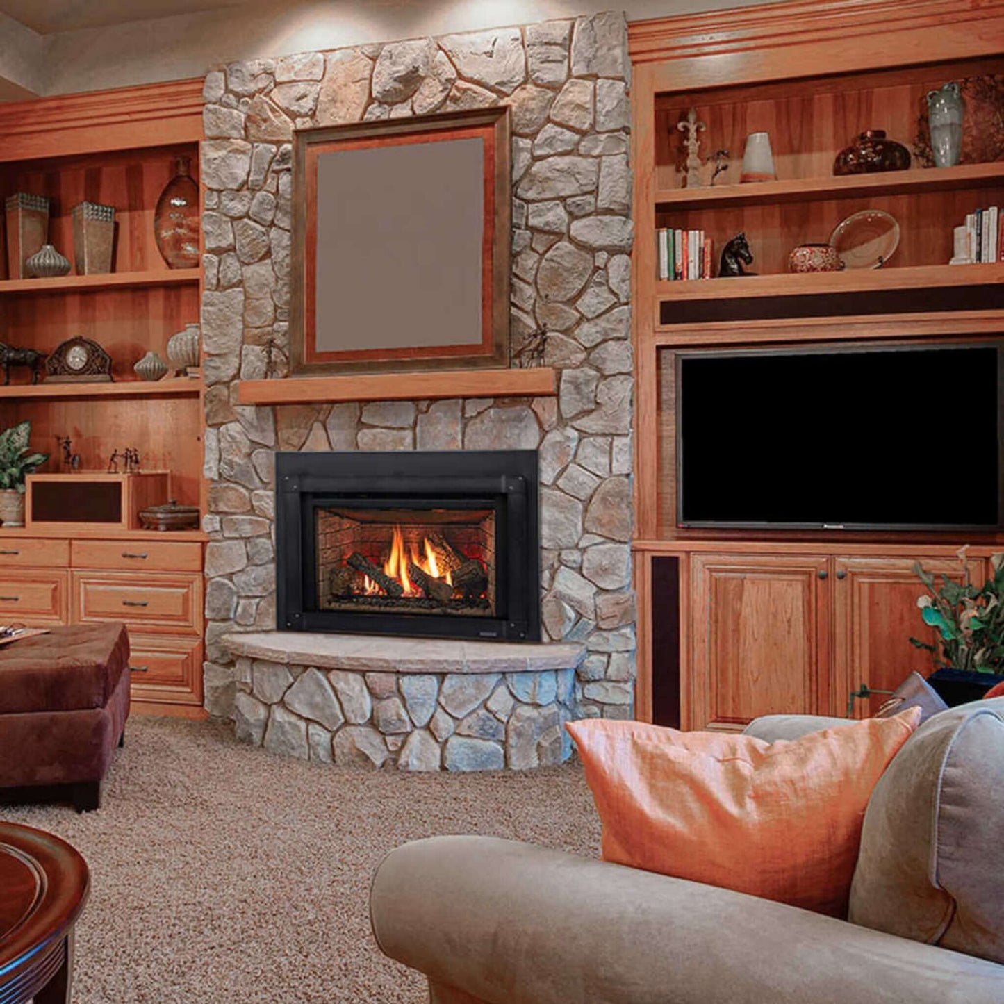 Majestic Meridian 36-Inch Platinum Natural Gas Fireplace [MER36PN] (SAK43751)