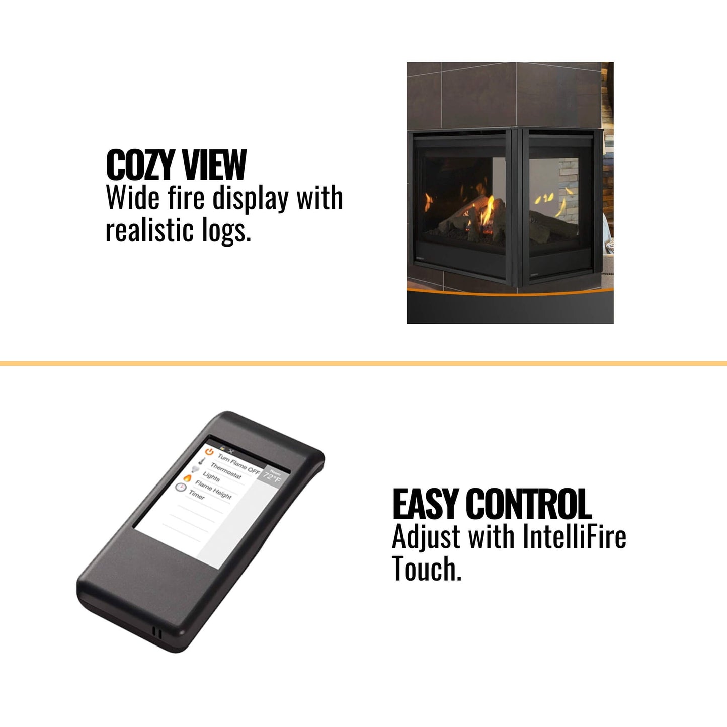 Majestic Meridian 36-Inch Direct Vent Fireplace [MER36N/L] (SAK36135)