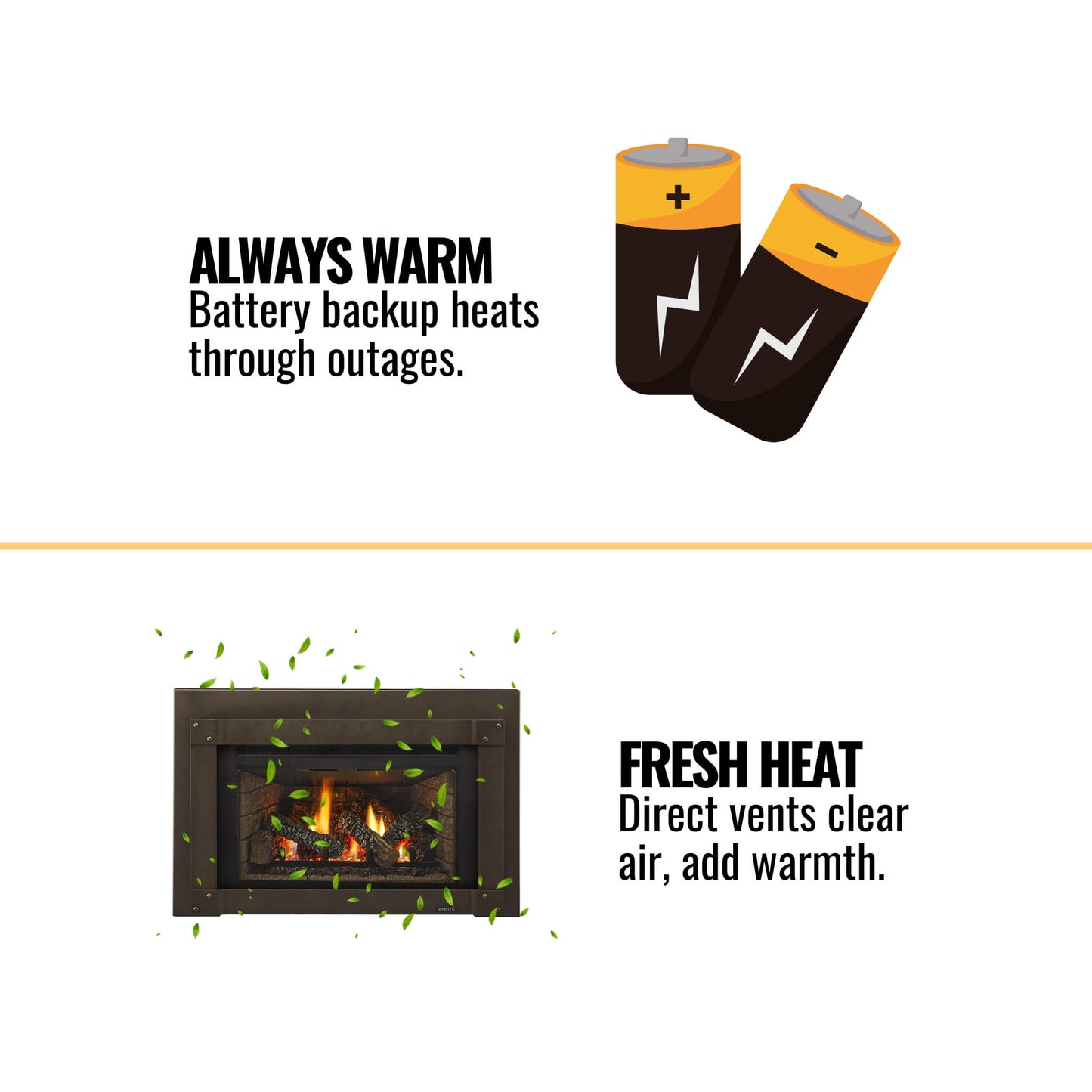 Majestic Trilliant 30-Inch Direct Vent Gas Fireplace Insert [TRILLIANT30IN] (SAK51984)
