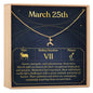 March 25th Aries Necklace