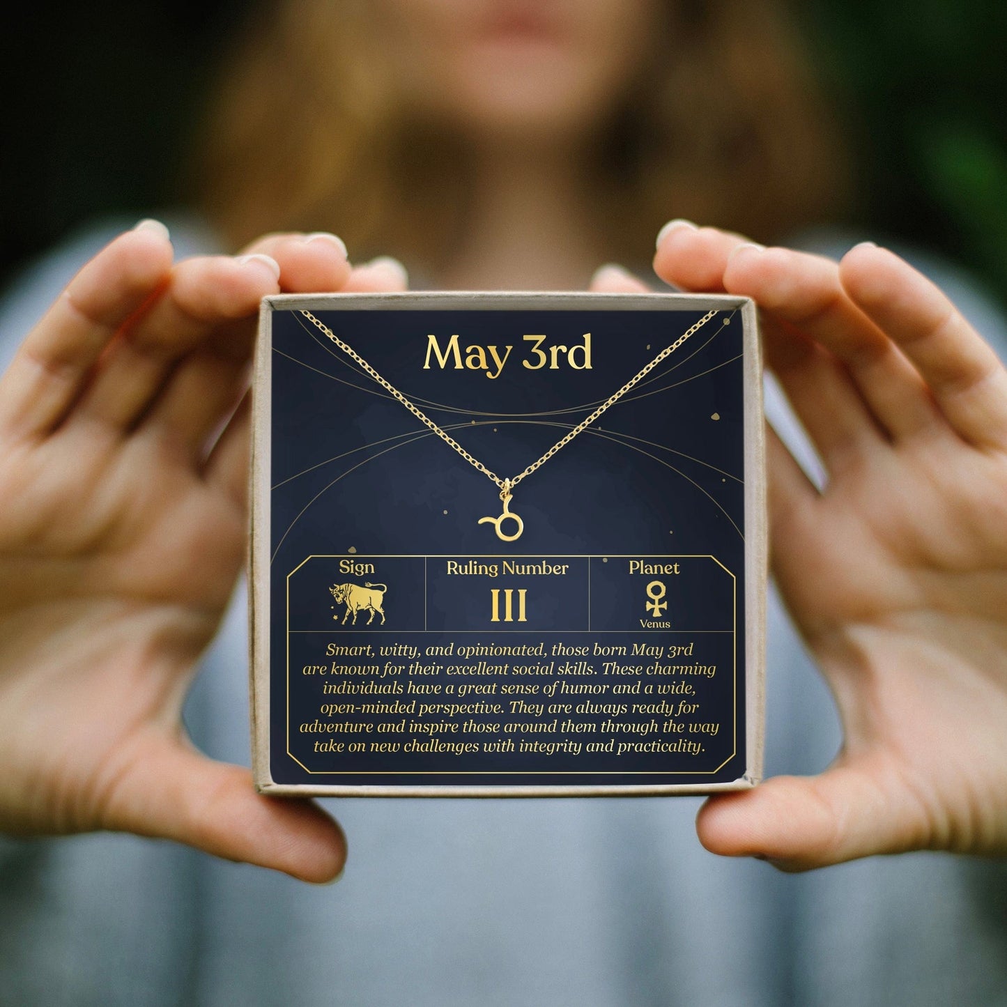 May 3rd Taurus Necklace