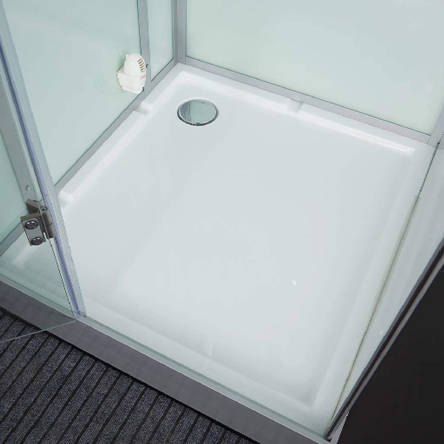 Maya Bath Platinum Arrezo Steam Shower With Rainfall Ceiling Shower (SAK75924)