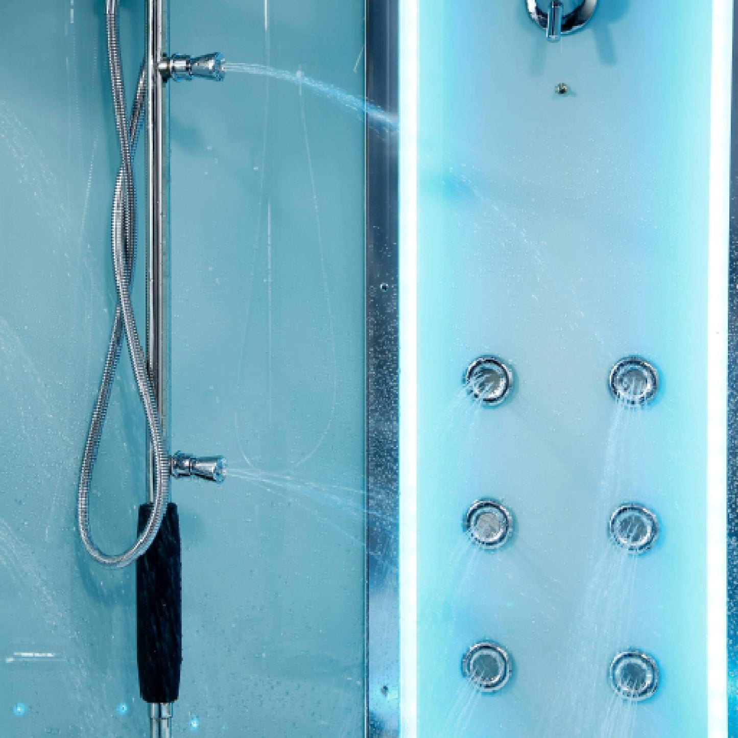 Maya Bath Platinum Comfort Steam Shower With Whirlpool Bathtub [2025 Edition] (SAK93561)