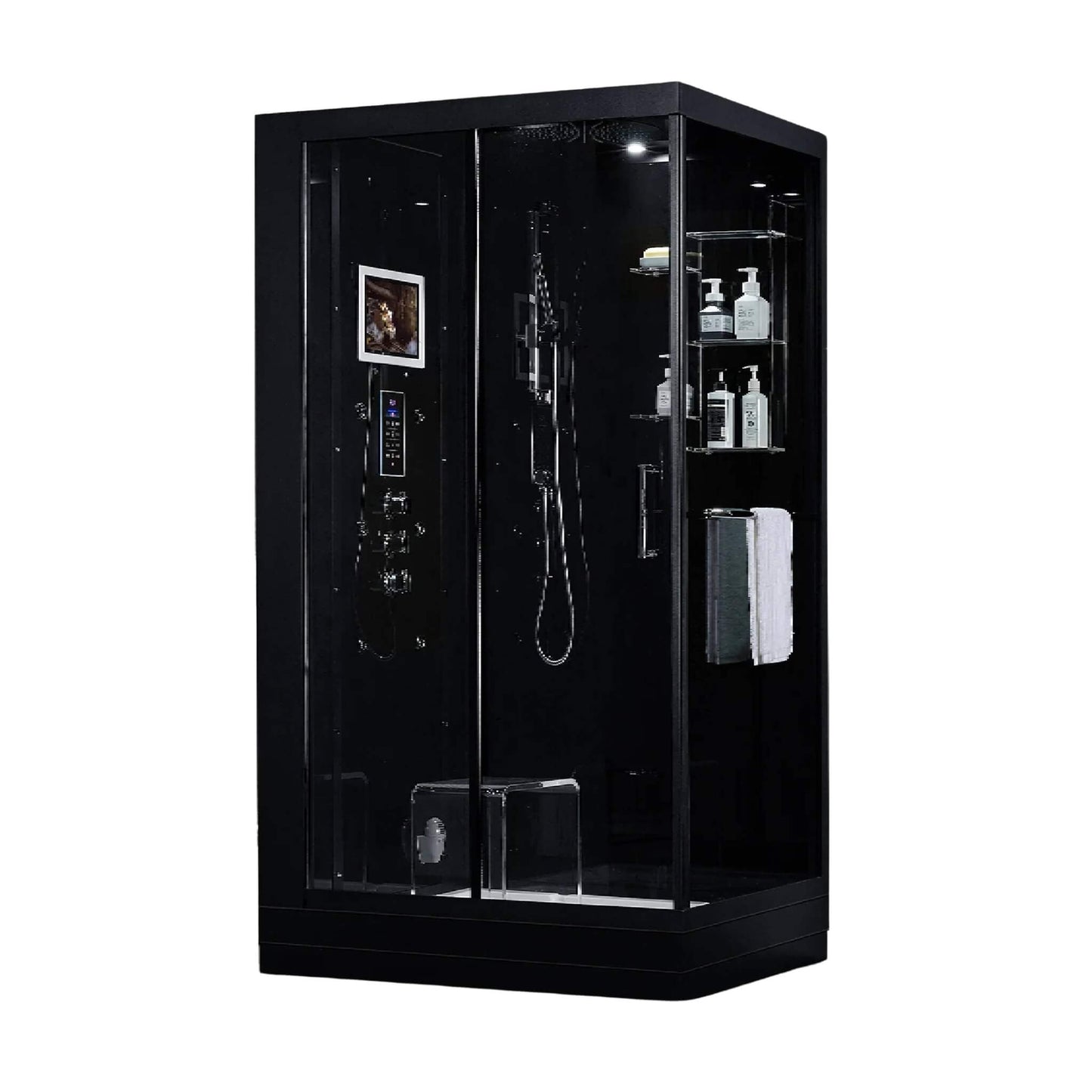 Maya Bath Platinum Lucca Steam Shower With LCD Touchscreen Controls (SAK27483)