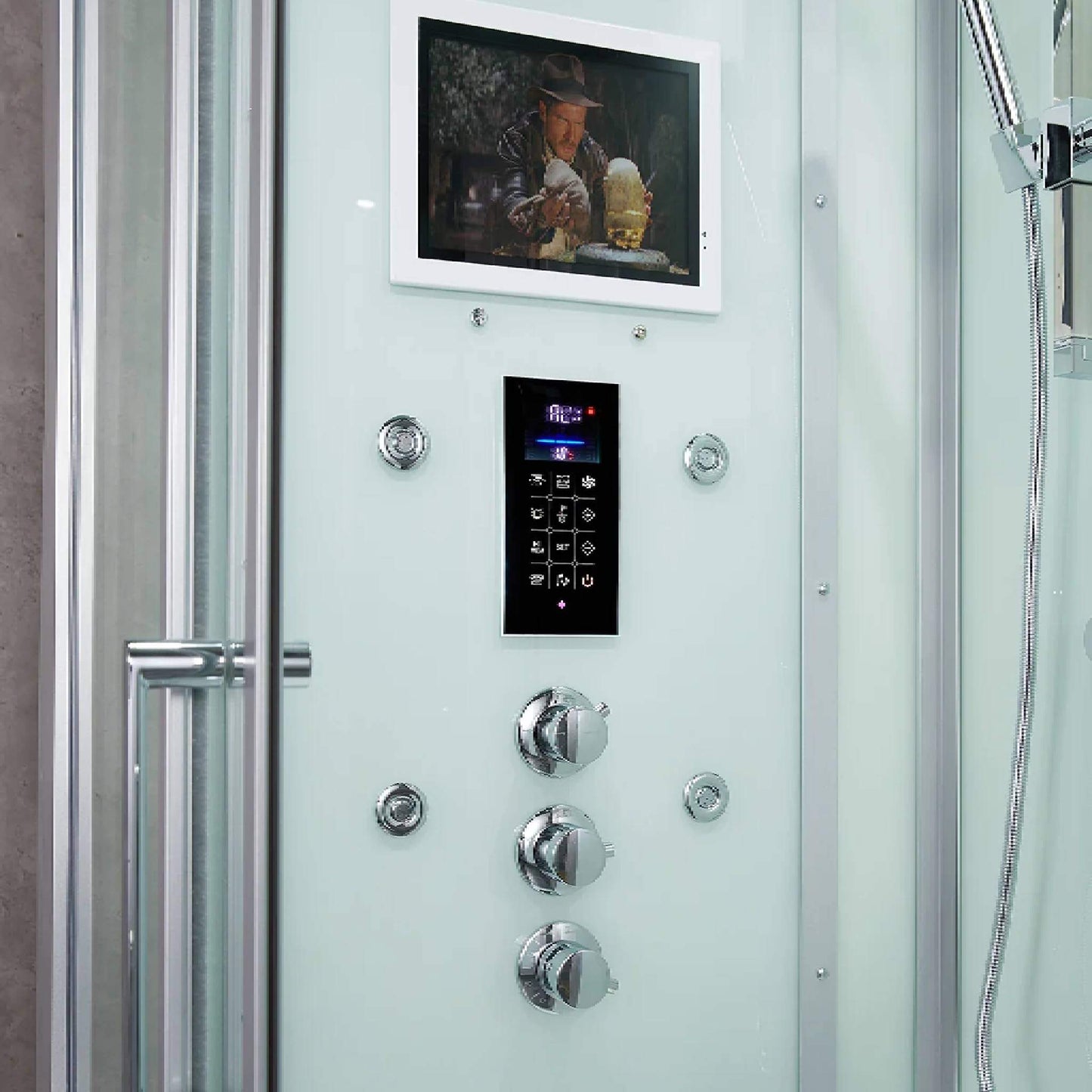Maya Bath Platinum Lucca Steam Shower With LCD Touchscreen Controls (SAK27483)
