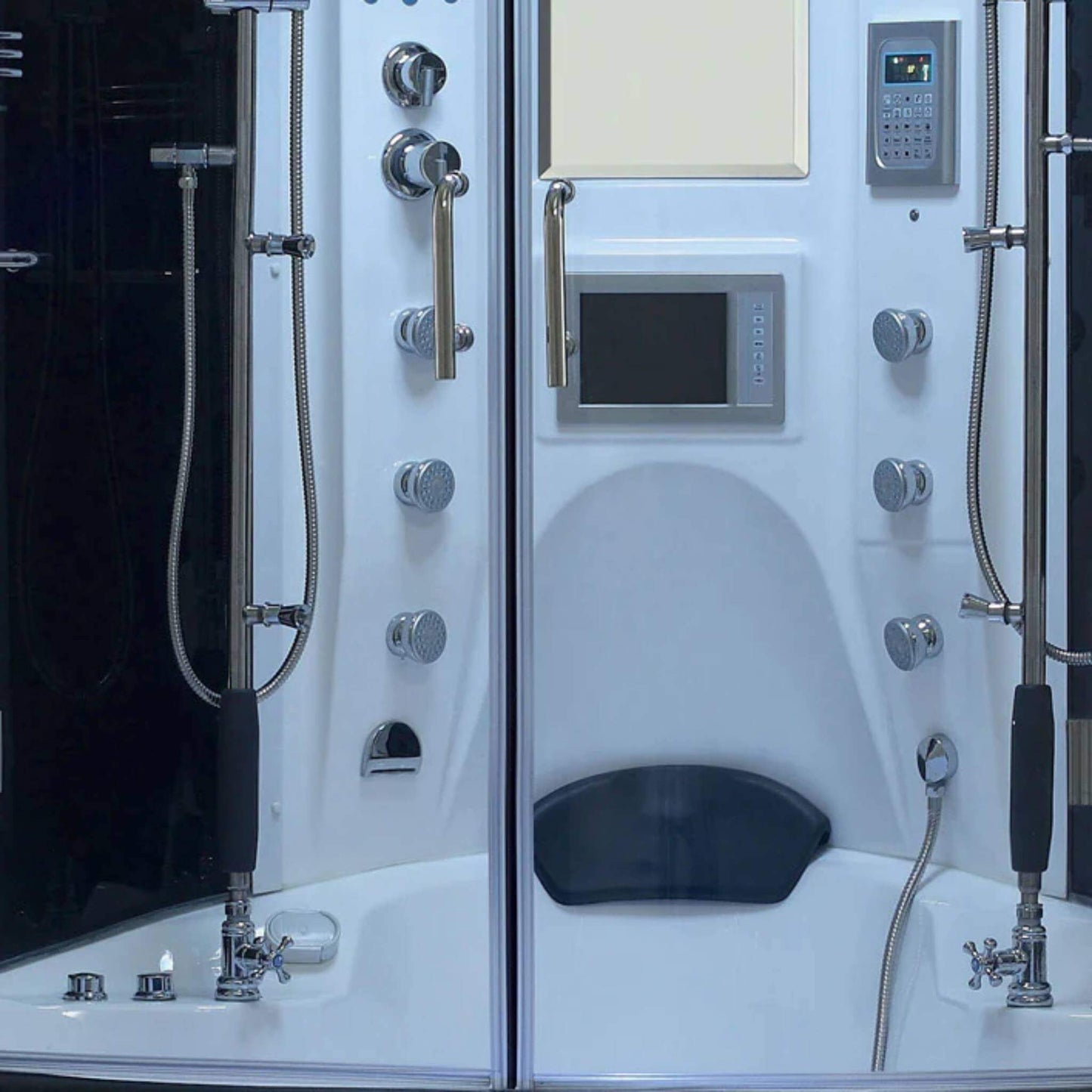 Maya Bath Valencia Steam Shower Massage Bathtub With LCD TV (SAK20479)