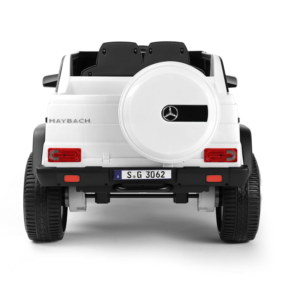 Mercedes-Benz 12V Kids Ride On Car with Music, LED Lights, Bluetooth, and Remote Control