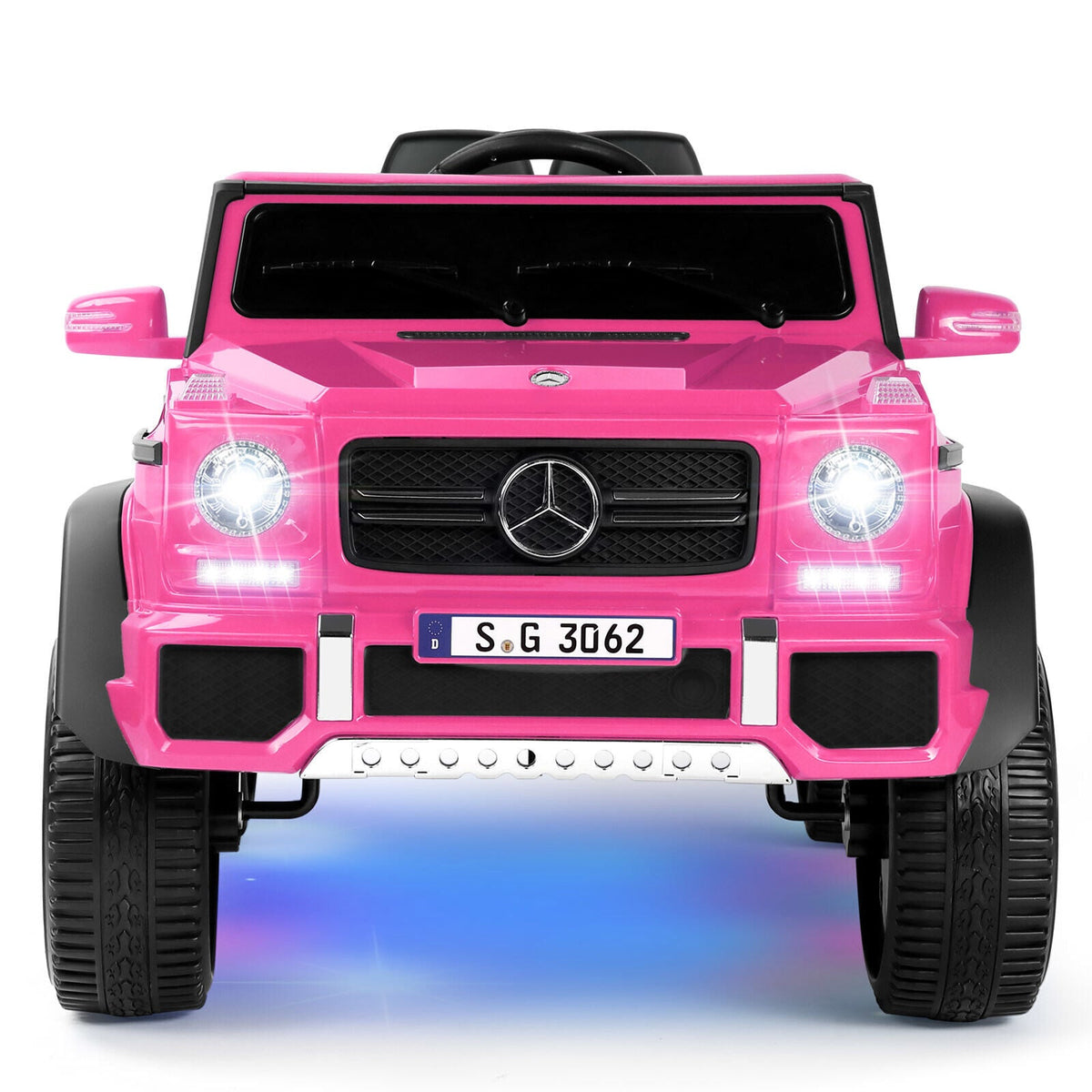 Mercedes-Benz Electric Ride On Car for Kids - 3 Speeds, LED Lights, Bluetooth, and Remote Control