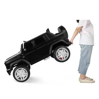 Mercedes-Benz Electric Ride-On Car for Kids with 3 Speeds, LED Lights, and Remote Control - Black
