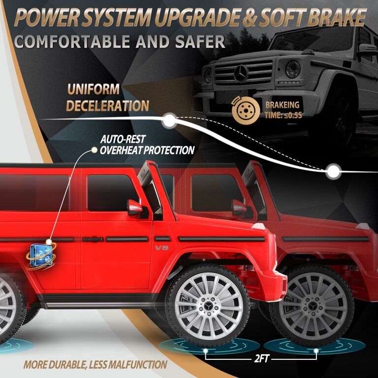Mercedes Benz G500 12V Ride On Car for Kids with Remote Control and Music Player