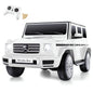 Licensed Mercedes-Benz G500 4WD Kids Ride-On Car with Remote Control and LED Lights - 12V