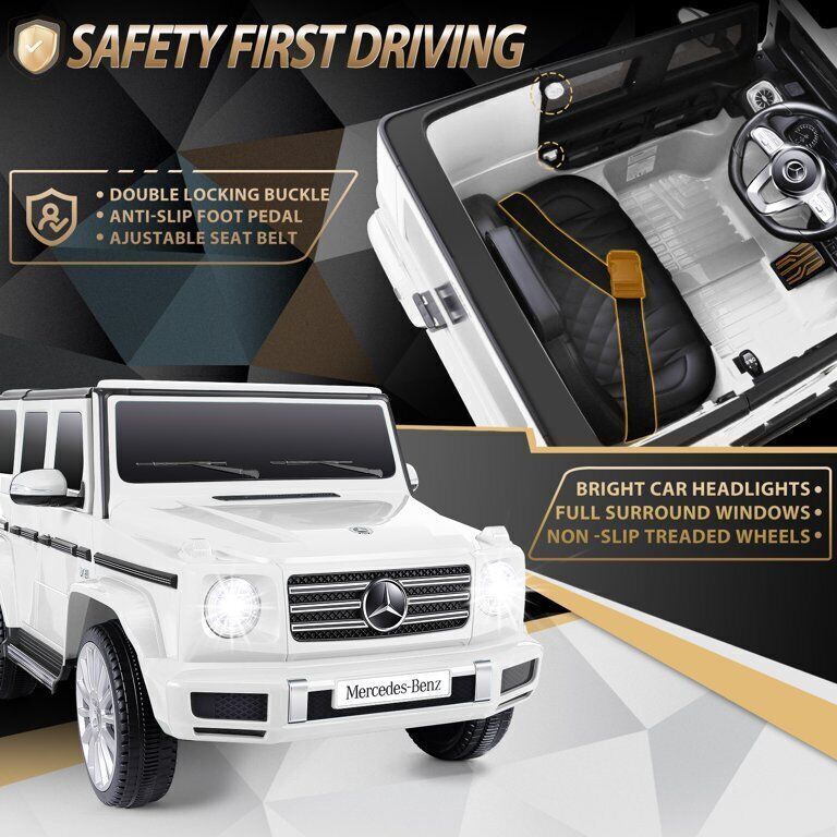Mercedes-Benz G500 4WD Kids Ride-On Car with Remote Control - 3 Speeds in 1