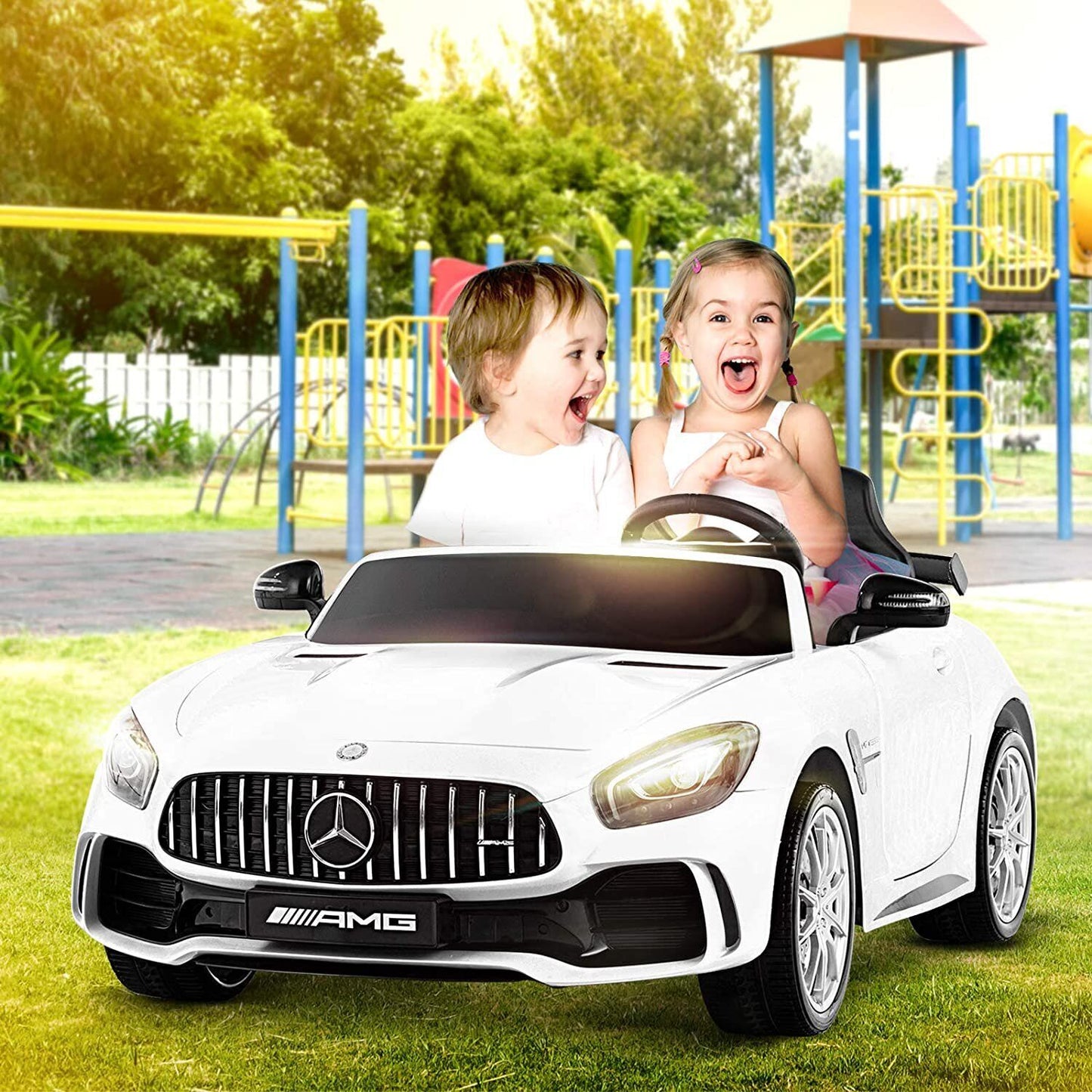 Mercedes Benz Licensed 12V Electric Ride On Car for Kids with Remote Control