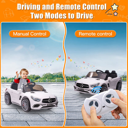 Mercedes Benz Licensed 12V Electric Ride On Car for Kids with Remote Control