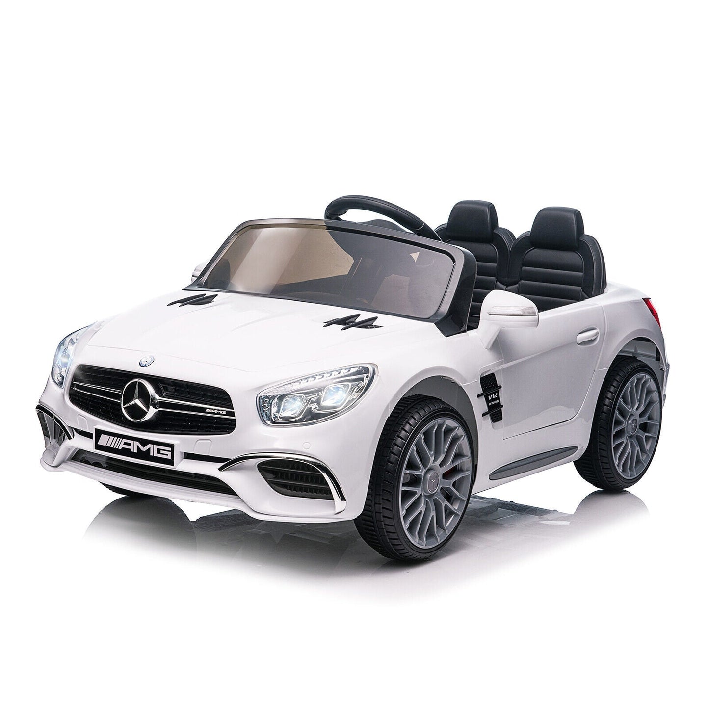Mercedes-Benz Licensed 12V Electric Ride-On Car for Kids with Remote Control and MP3 Player