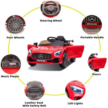 Mercedes Benz Licensed 12V Kids Ride on Car with MP3 Player - Motorized Vehicle for Endless Fun!