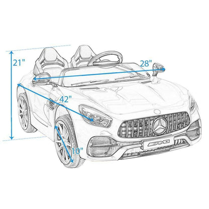 Mercedes Benz Licensed Electric Ride-On Car for Kids - Red